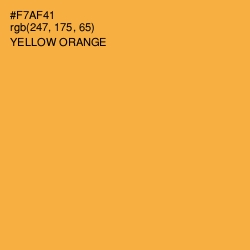 #F7AF41 - Yellow Orange Color Image